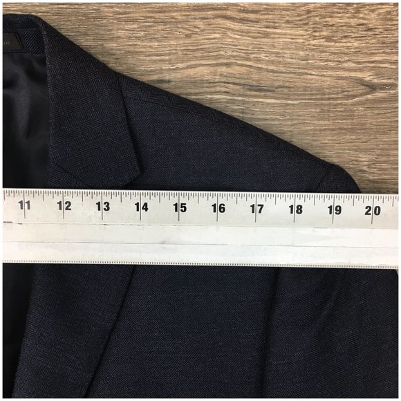 Calvin Klein Mens Blazer Sport Coat Two Button Casual Jacket 42L Silk Wool Suits - Picture 10 of 13